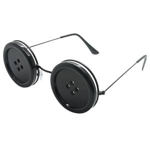lot 64121 image: Black Button Eye Glasses - Costume Cosplay Accessory for Halloween, Fancy Dress, Parties & Themed Events - Retail $11