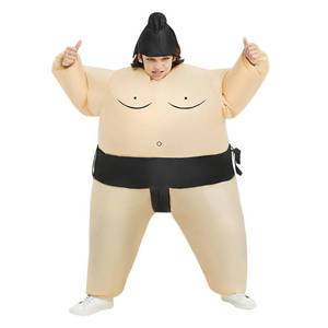 lot 64129 image: Inflatable Sumo Wrestling Suits, inflatable Costume Kids, Blow up Costume, Halloween Costumes for Kids - Retail $20