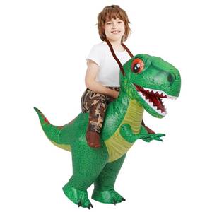 lot 64136 image: Inflatable Dinosaur Costume Kids Blow Up T Rex Dino Costumes Halloween Party for Boys Girs Toddler 36 - Retail $35