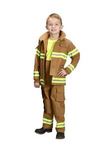 lot 64168 image: Fire Fighter Bunker Gear, Tan, Size 23 - Retail $57