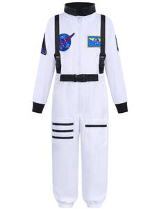 lot 64176 image: Astronaut Costume for Kids Astronaut Role Play Suit for Boys Girls(130) - Retail $25