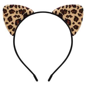 lot 64199 image: Furry Cheetah Ears Headband Costume Accessories Women Halloween Cosplay - Retail $6