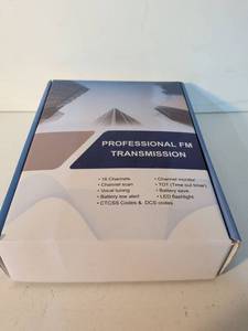 lot 6 image: Professional FM Transmission 16 Channel Radio Walkie Talkis