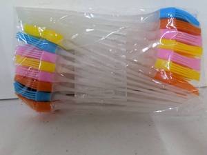 lot 13 image: Multicolor Paintbrush Set with Colored Handles 12-Count