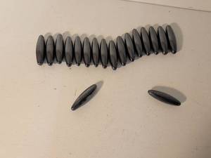 lot 15 image: Dark Gray Polished Oval Magnets Lot of 20
