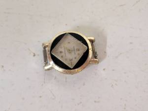 lot 33 image: Hanover Antimagnet Watch Head Round Case Diamond Dial No Band