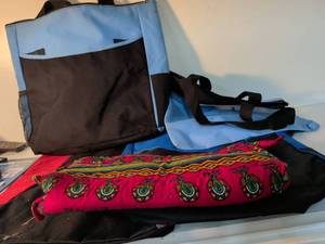 lot 55 image: Make A Difference Tote Bag and Patterned Textiles Lot
