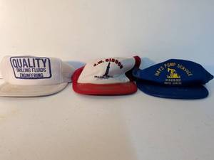 lot 71 image: Lot of 3 Vintage Drilling Industry Trucker Caps Quality Gibson Hays Pump