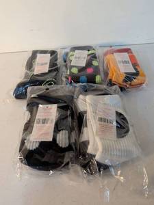 lot 74 image: Lot of 6epic sports Crew Socks Assorted Colors and Patterns
