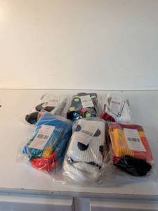 lot 81 image: Crew Socks Lot 6 Pairs Multiple Colors Sizes Mixed