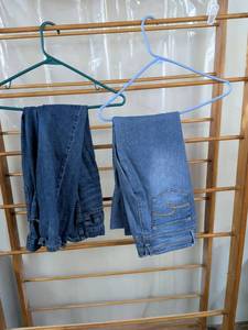 lot 104 image: Justice Jeans 2 Pairs Girls Denim Blue