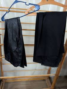 lot 106 image: Black Dress Pants Lot of 2 100% Polyester Size M