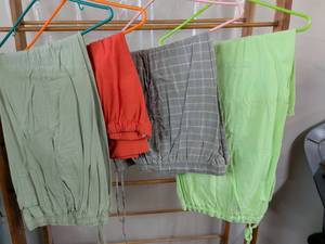 lot 109 image: Lot of 5 Pants Assorted Colors Sizes XL Cotton