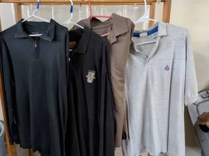 lot 123 image: Mens Clothing Lot 4 Pieces Polo Shirts Pullovers