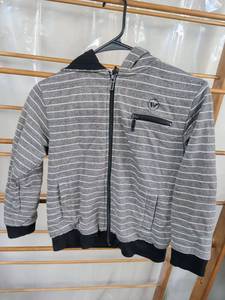 lot 162 image: Shaun White Striped Zip Hoodie Gray Black SIP Size S