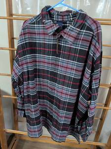 lot 185 image: Denim & Co. Plaid Flannel Shirt 2XL