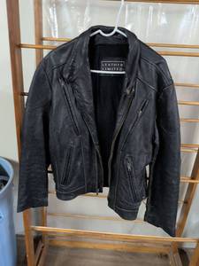 lot 210 image: Leather Limited Black Motorcycle Jacket Size L