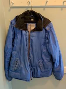 lot 103 image: Thomas Survival 64 Puffer Jacket Blue with Black Collar
