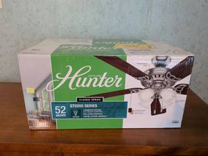 lot 117 image: Appears to be New in  Box Classic Series Studio 52 Inch Ceiling Fan LED Indoor 53064