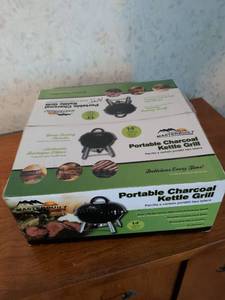 lot 120 image: Masterbuilt Portable Charcoal Kettle Grill 14 Inch NIB