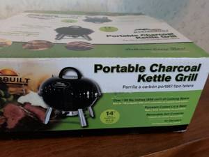 lot 120 image: Masterbuilt Portable Charcoal Kettle Grill 14 Inch NIB