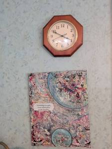 lot 125 image: Westclox Octagonal Wall Clock