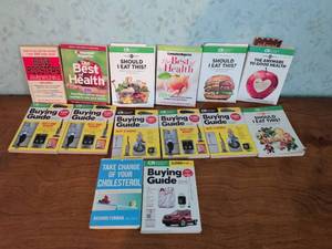 lot 153 image: Consumer Reports Books Lot - Buying Guides, Health & Cholesterol (13 books)