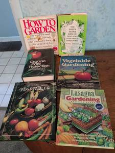 lot 159 image: Gardening Books Lot of 6 How to Garden Vegetables Organic Plant Protection