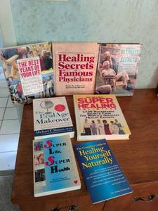 lot 162 image: Health & Wellness Books Lot - 6 Titles Bottom Lines Healing Secrets Physicians