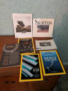 lot 164 image: Lot of 7 Magazine Issues and Journals National Geographic, American Prairie, Year of the Storms