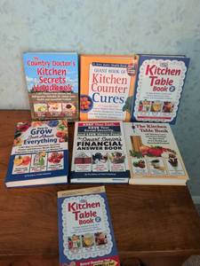 lot 168 image: Lot of 7 Health Kitchen and Home Reference Books including Kitchen Table Book and Country Doctors