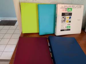 lot 180 image: Five Star Rigid Binders Lot of 5 Multiple Colors