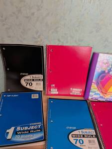 lot 193 image: Top Flight Standards 1 Subject Wide Rule Spiral Notebooks 70 Sheets Lot 6