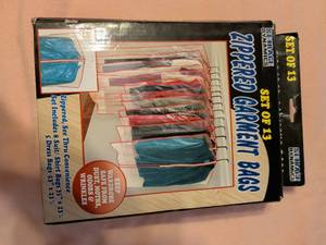 lot 222 image: Apparel Garment Bags 13 Lot Set