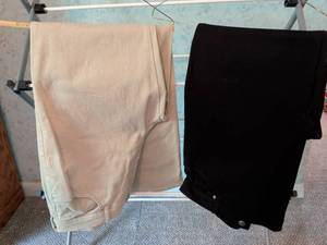 lot 243 image: Gloria Vanderbilt Shorts 2-Piece Lot Size 14 Beige Black