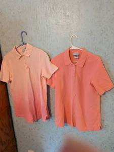 lot 276 image: Only Necessities Womens Polo Shirts 2-Pack Medium