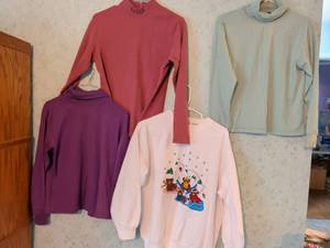 lot 278 image: Clothing Lot 4 Sweatshirts Long Sleeve Turtleneck Pullover Size L