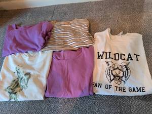 lot 280 image: Clothing Lot 5 Items T-Shirts Wildcat Fan of the Game