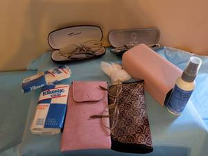 lot 341 image: Eyeglasses Lot Twora, Nine West, Misc. Frames & Cases