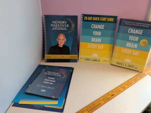 lot 454 image: Daniel G. Amen MD Memory Makeover Bundle - 4 Books  DVD