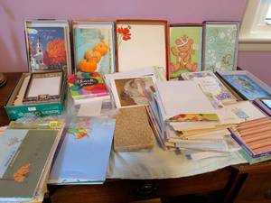 lot 467 image: Greeting Cards Lot Assorted Occasions Boxed Stationery