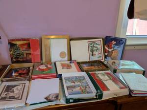 lot 468 image: Lot of Christmas Greeting Cards Boxed Sets Multiple Brands 18-19 Cards