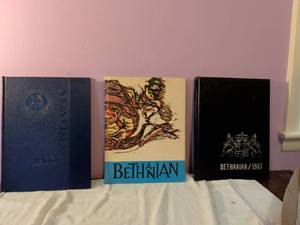 lot 488 image: Bethanian Yearbook Lot 1966 1967 School Annual