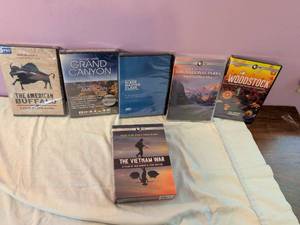 lot 496 image: PBS Documentary DVD Lot 6 Titles American Buffalo Grand Canyon National Parks Vietnam War Woodstock