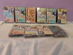 lot 497 image: The Folk Years DVD Collection 11-Disc Lot Reason to Believe Yesterdays Gone Live Newport
