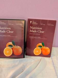 lot 501 image: The Great Courses Nutrition Made Clear and Lifelong Health 2 DVD Course Set