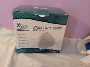 lot 539 image: Xpert Care KN95 Face Mask Set of 20 PFE 95% Breathable Dust-proof