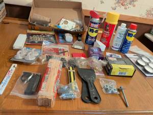 lot 747 image: Home Improvement Lot Picture Hanging Kits Hardware Supplies Tools