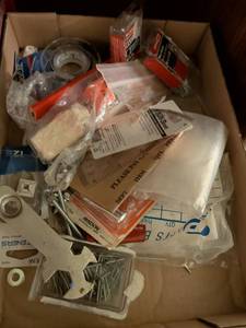 lot 755 image: Lot of Hardware Fasteners Screws Nails Anchors Assorted Sizes