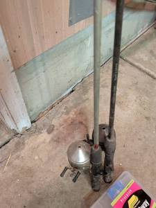 lot 801 image: Pair of Fishing Rod Holders with Base and Plano StowAway Utility Box